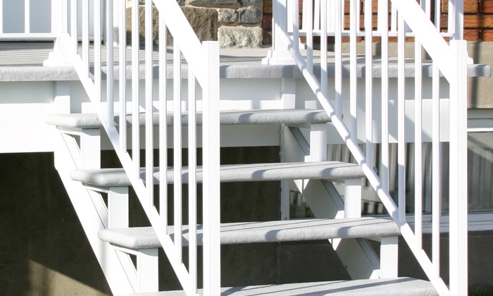 Exterior aluminium stairs design